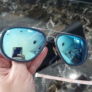 Blue Aviator Sunglasses